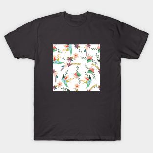 Decorative ornamental flower pattern T-Shirt